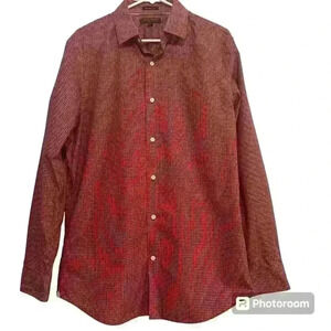 Banana Republic Grant Fit non-iron checkered button-down shirt. Men’s size large
